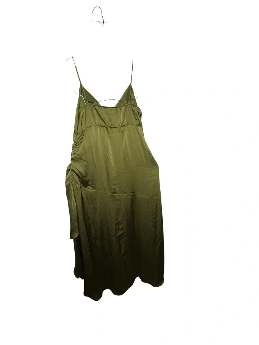 wild fable Olive Green Asymmetrical Slip Dress